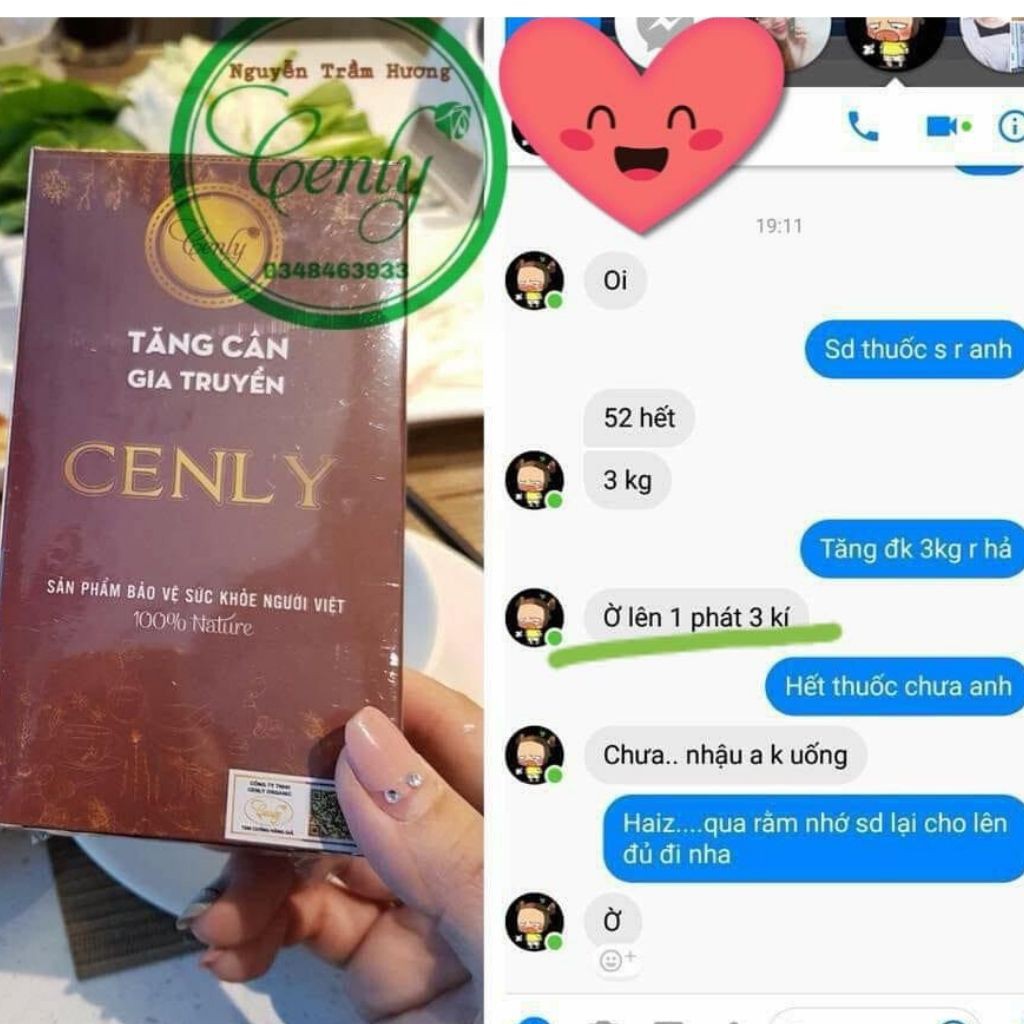 [Mã COS3008 hoàn 10% xu đơn 300K] Tăng cân CENLY (13VIÊN) | BigBuy360 - bigbuy360.vn