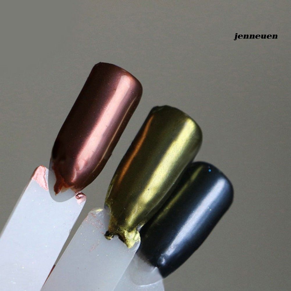 [Hàng mới về] Bột Kim Tuyến Lấp Lánh Kèm 2 Cọ Làm Móng Nghệ Thuật Phong Cách Gợi Cảm Cho Nữ