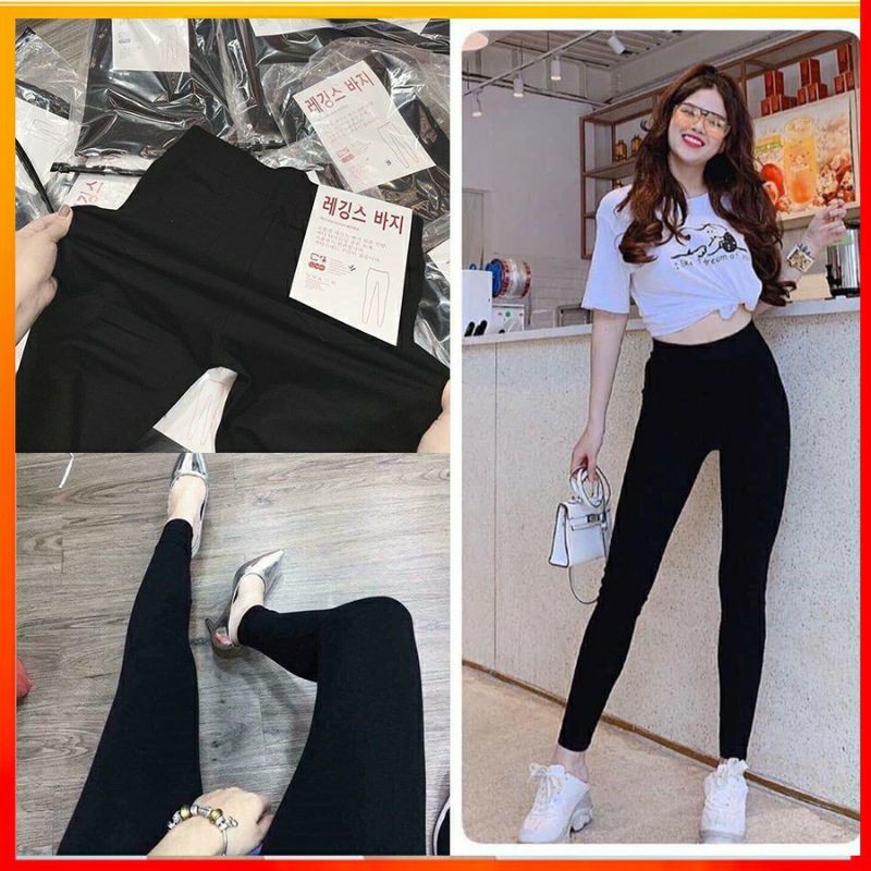 Quần Legging 🌸Quần legging nữ xuất hàn cạp cao ống dài SIÊU ĐẸP 🌸