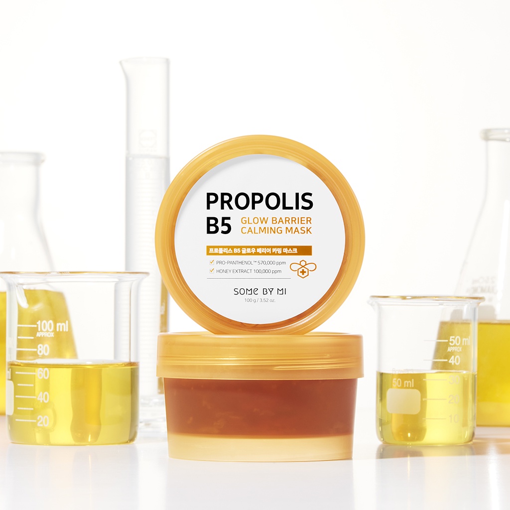 Mặt Nạ Dưỡng Keo Ong & Vitamin B5  Some By Mi Propolis B5 Glow Barrier Calming Mask 100g