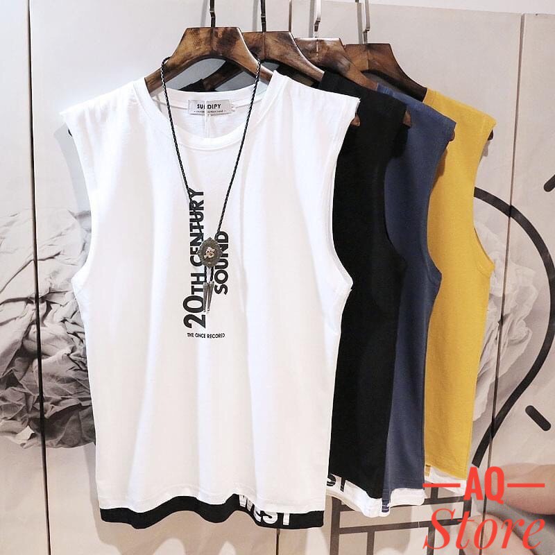 Áo Thun 3 Lỗ  Áo sát nách Nam Nữ 20thThời Trang Cao Cấp Thoáng Mát cho Mùa Hè Yêu Thương - AQSTORE