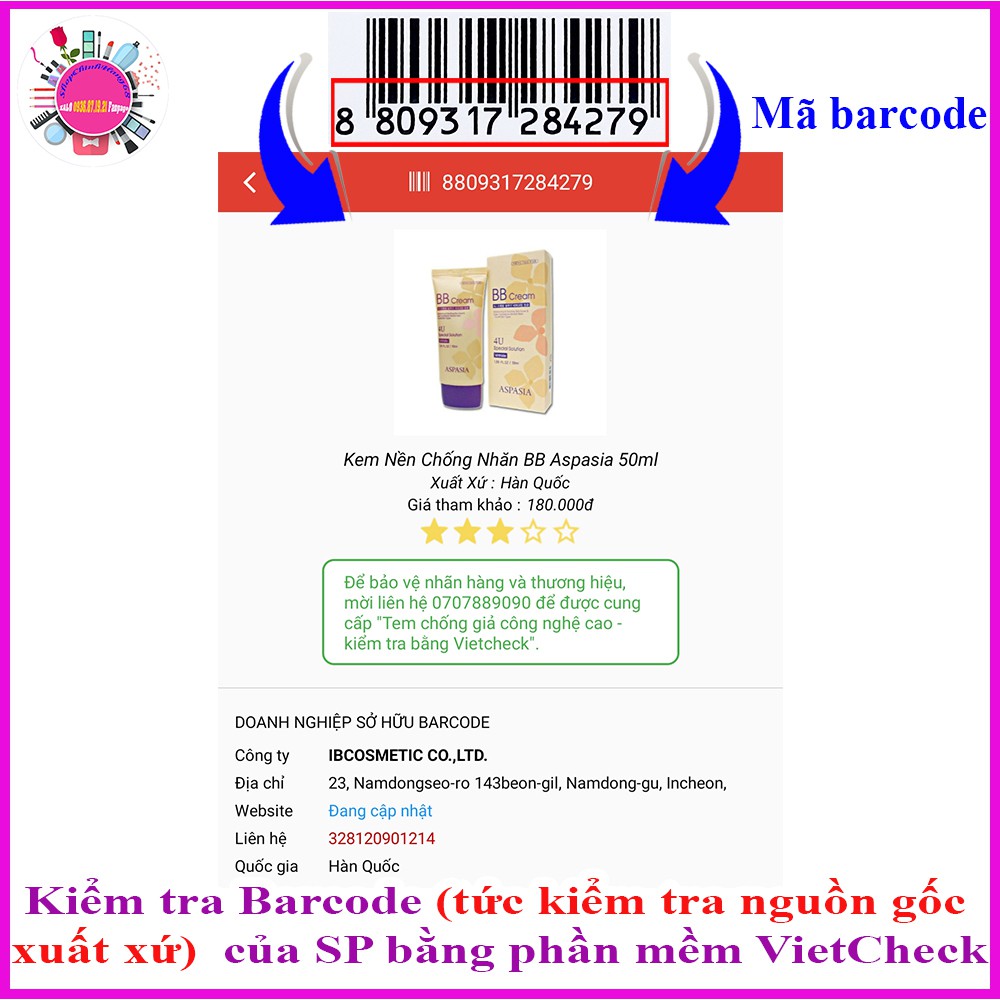 Kem Nền Chống Nhăn Da ASPASIA BB Cream 4U 50ml KOREA | BigBuy360 - bigbuy360.vn