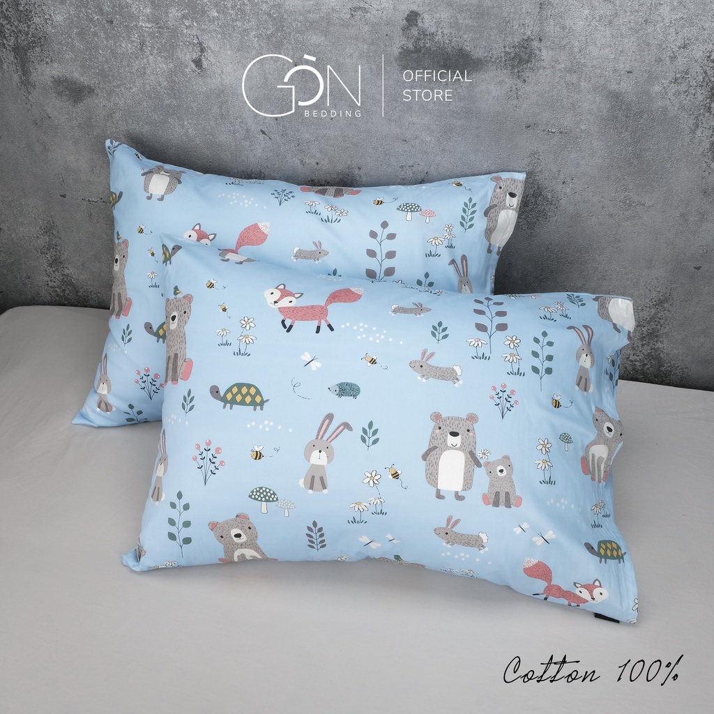 [Nhiều mẫu] 01 Vỏ Gối Nằm Gòn Bedding Cotton 100% Hàn Quốc 50x70 cm Họa Tiết Hoạt Hình | BigBuy360 - bigbuy360.vn