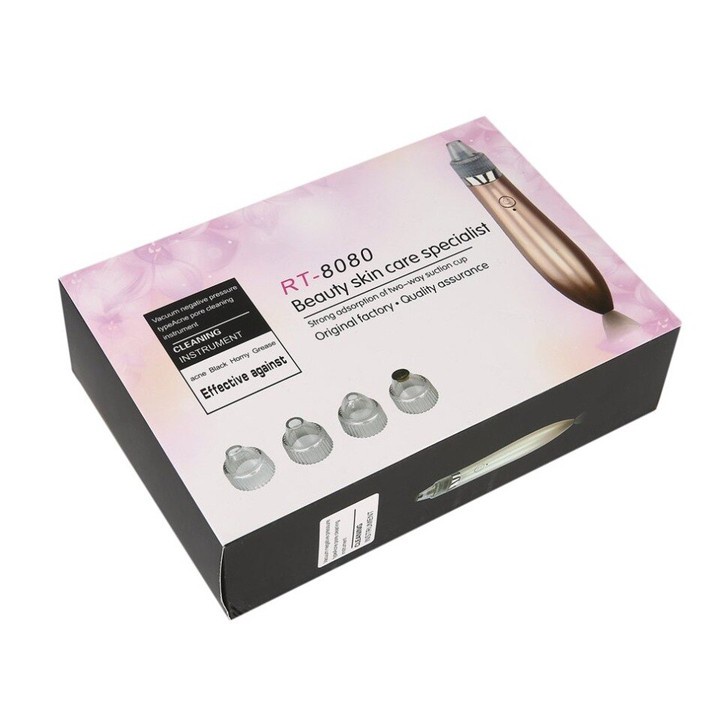 Máy hút mụn đầu đen cực mạnh công nghệ Nhật Bản kèm cáp sạc, Máy hút mụn mini cầm tay nhiều cấp độ