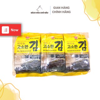 NOWSHIP Lốc 3 Gói Rong Biển Tẩm Gia Vị Ăn Liền Hàn Quốc OTTOGI Siêu Rẻ 12.6GR/Gói [Hàng Chính Hãng]