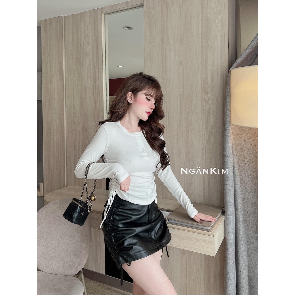 A151- ÁO DÀI TAY NỮ BUỘC EO