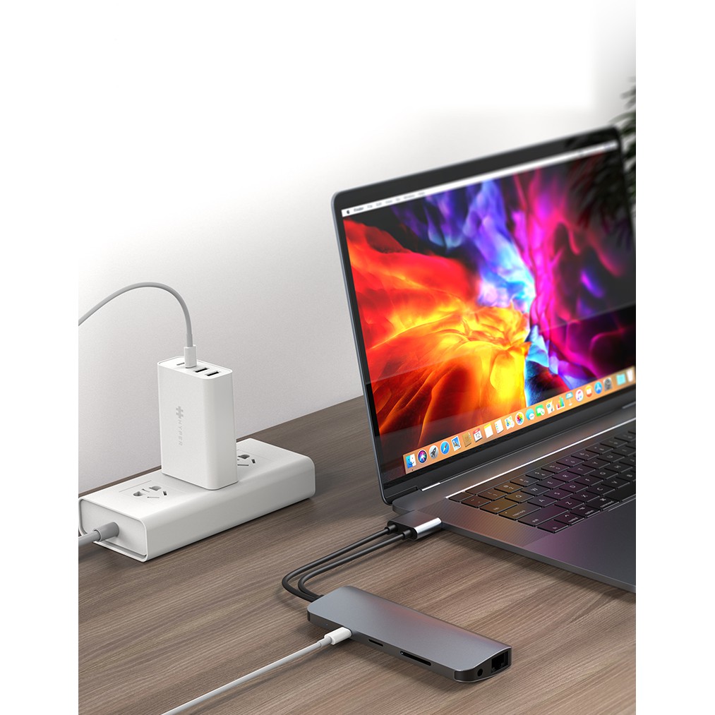 CỔNG CHUYỂN HYPERDRIVE VIBER 10-IN-2 4K60Hz USB-C HUB FOR MACBOOK/IPADPRO/LAPTOP/SMARTPHONE