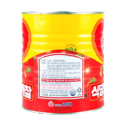1 hộp thư Hàn Quốc nhập khẩu nước sốt cà chua 3.3KG * 6 thùng/hộp