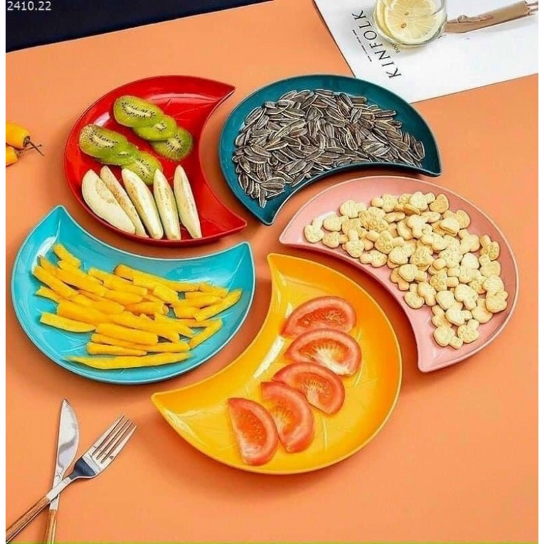 Sét 5 Đĩa Lúa Mạch Hình Bán Nguyệt