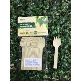 Nĩa (dĩa) nhỏ 10.5cm túi 20 cái - KEGO