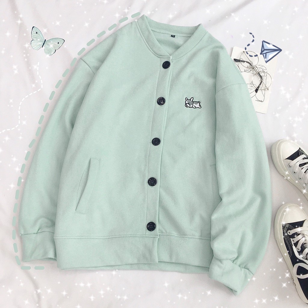 Áo hoodie nữ frong rộng From rộng cún còn lười biếng thời trang thu đông hàng y hình