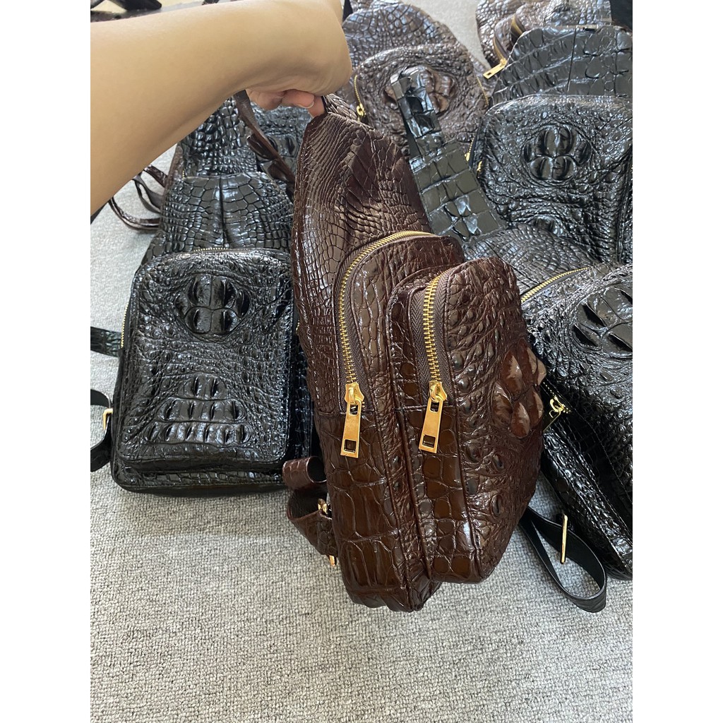 TÚI BAO TỬ ĐEO CHÉO 32X19 DA CÁ SẤU THẬT | RYRY STORE