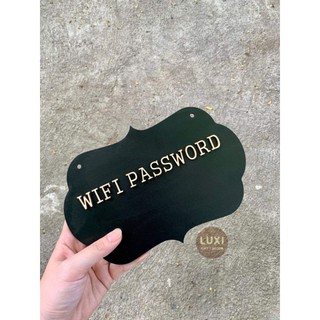 Bảng đen password Wifi decor - Xưởng LUXI decor