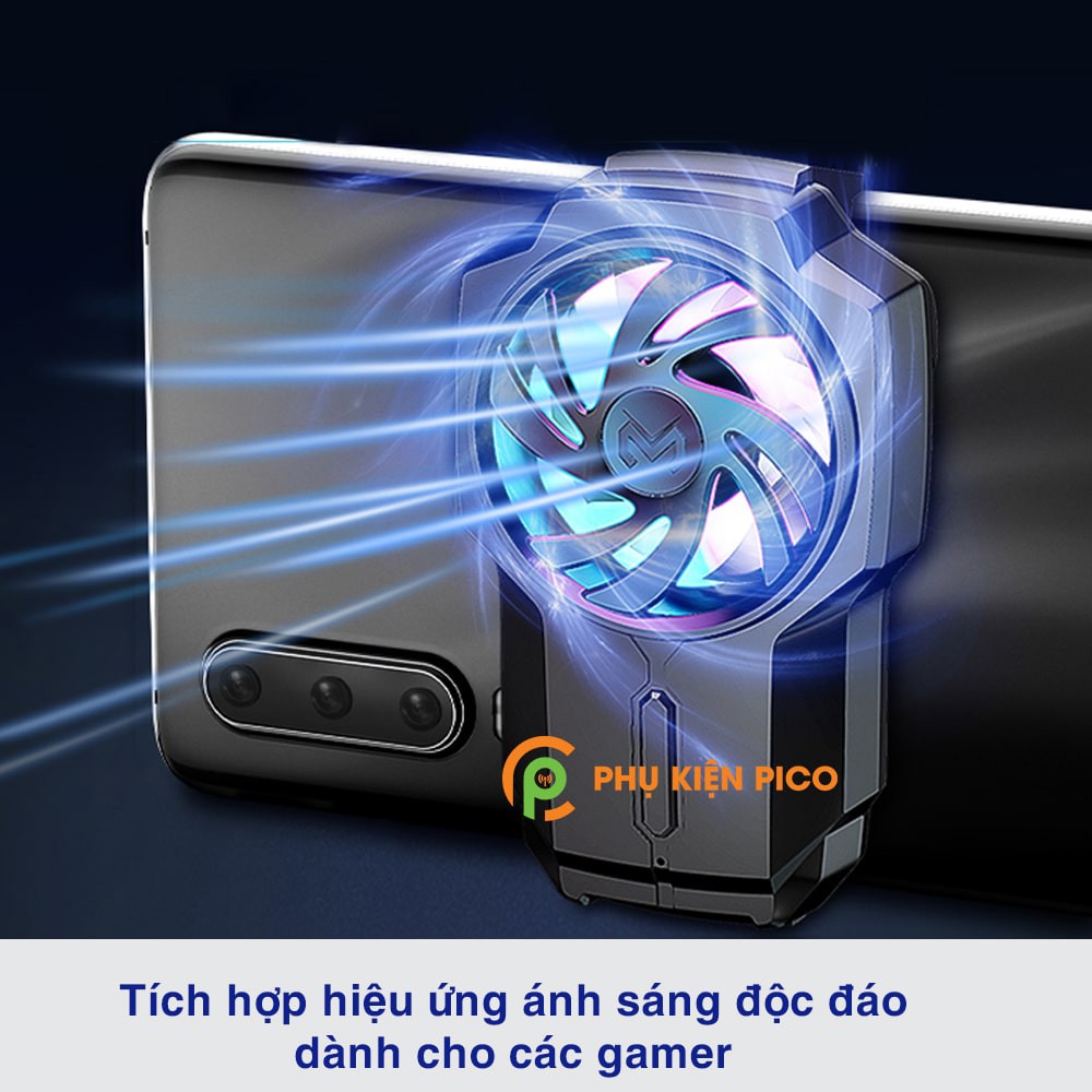 Quạt tản nhiệt điện thoại chính hãng Memo FL05 pin 700mAh tốc độ quạt 6000 vòng/ phút