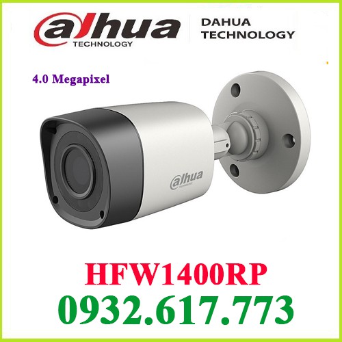Camera HDCVI hồng ngoại 4.0 Megapixel DAHUA HAC-HFW1400RP