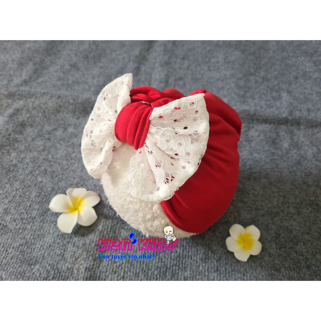 (5-10kg) Nón mũ Turban kiểu Ấn cho bé - màu đỏ