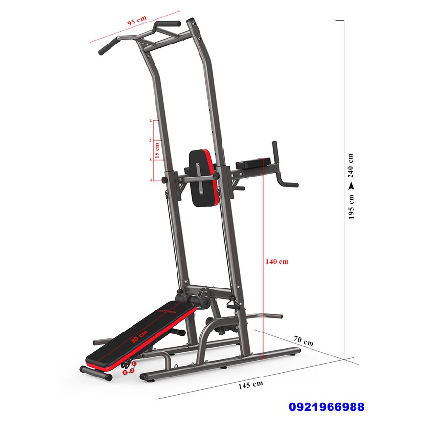 Xà đơn xà kép đa năng DV-5002