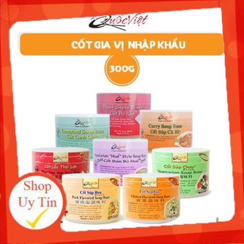 Gia Vị Nấu Bò Kho Cốt Quốc Việt 300g - Nhập Khẩu USA(Canh Chua, Súp Cà Ri, Lẩu Thái, Bún Bò Huế Chay, Súp Chay, Súp Heo)