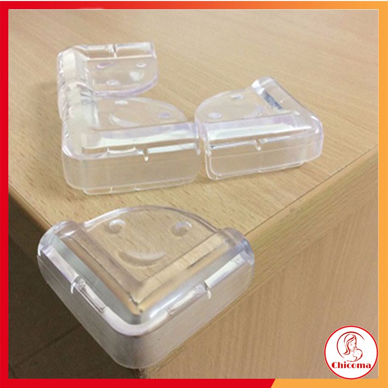 Miếng Bịt Góc Bàn Cạnh Bàn Siêu Bám Dính Chất Lượng Cao Trong suốt Không Mùi Nhựa Chống Va Đập Cho Bé