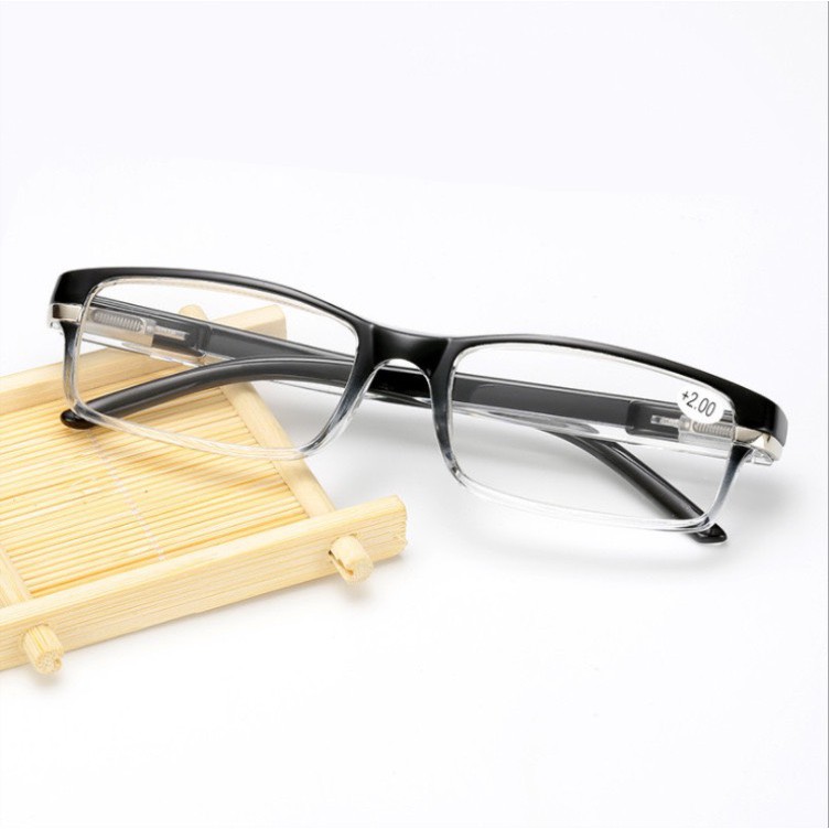 Kính đọc báo,kính lão cho nam nữ chống ánh sáng xanh,hàng nhập khẩu Nhật Bản, gọng vuông bằng nhựa thông siêu bền mãT020