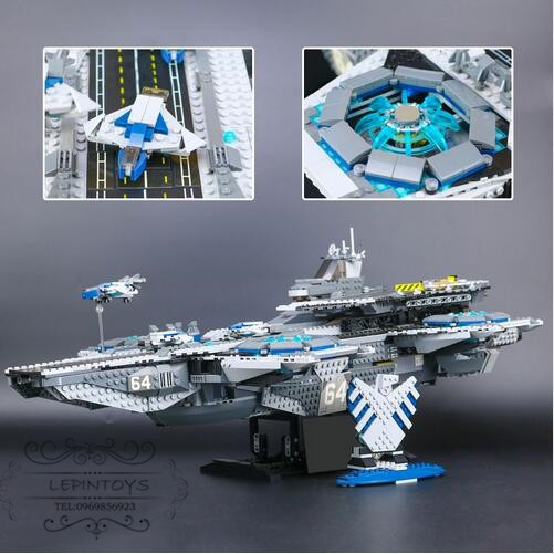 Đồ chơi Lắp ghép Mô hình Super Heroes The Shield Helicarrier Mô Hình SHIELD tàu sân bay 07043 Lion king 19017