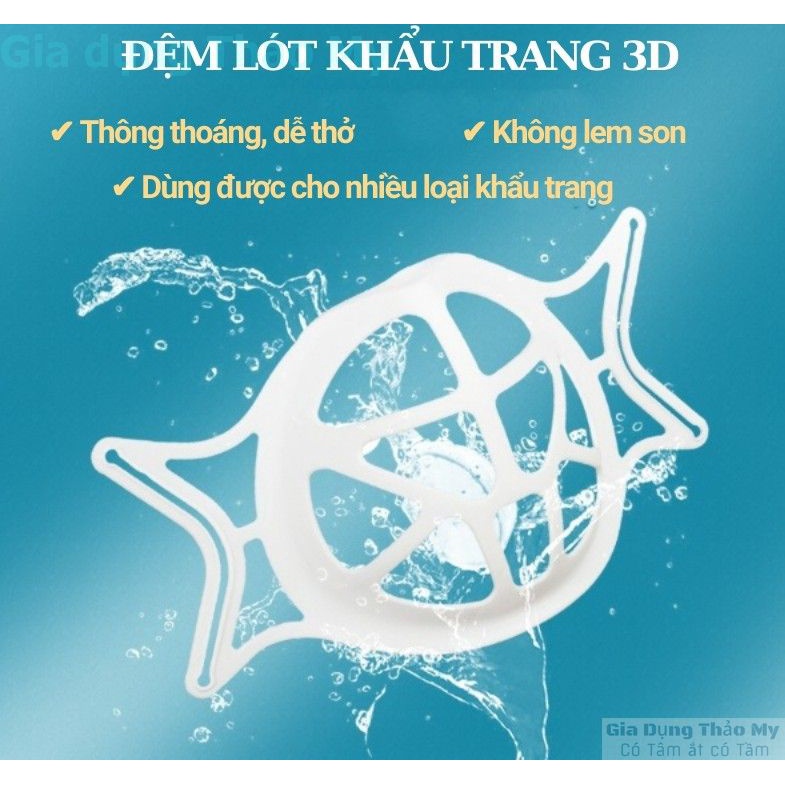 (Túi 5 cái ) Đệm lót khẩu trang 3d chống bí cao cấp chuyên dụng - Giúp thoải mái khi đeo khẩu trang cả ngày