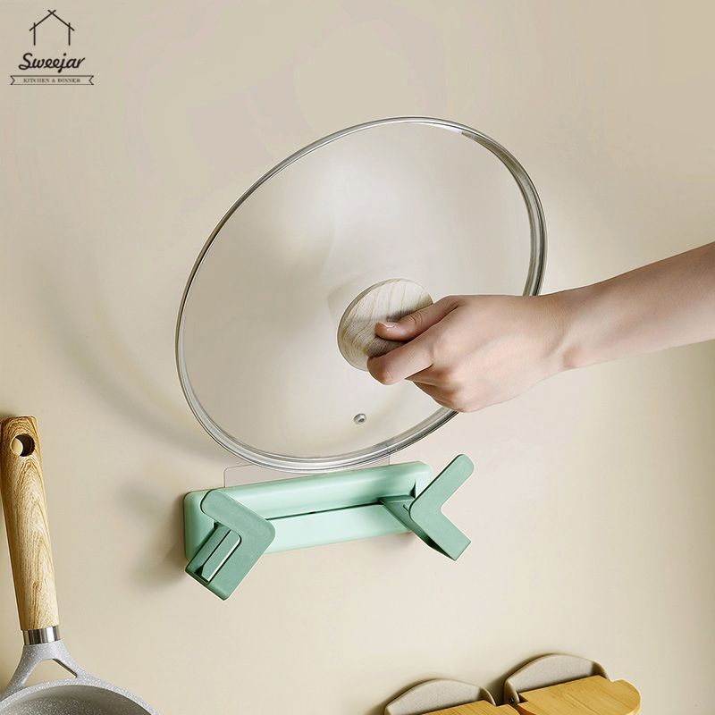 Giá treo nắp nồi/ thớt SWEEJAR có thể đIều chỉnh tiện dụng dành cho nhà bếp