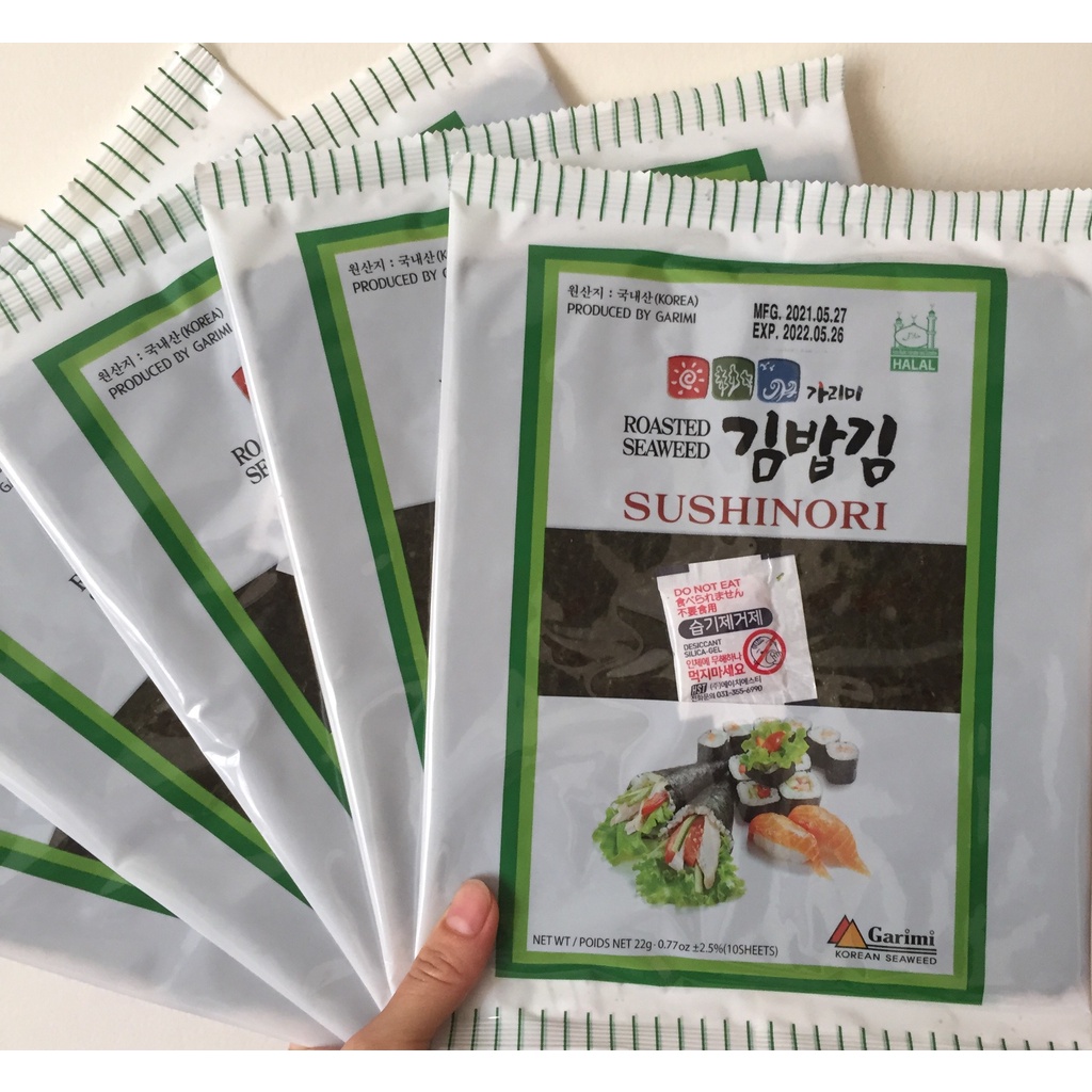 Rong Biển Cuộn Cơm Hàn Quốc, Rong Biển Cuộn Kimbap, Rong Biển Cuộn Sushi (10 lá/gói)