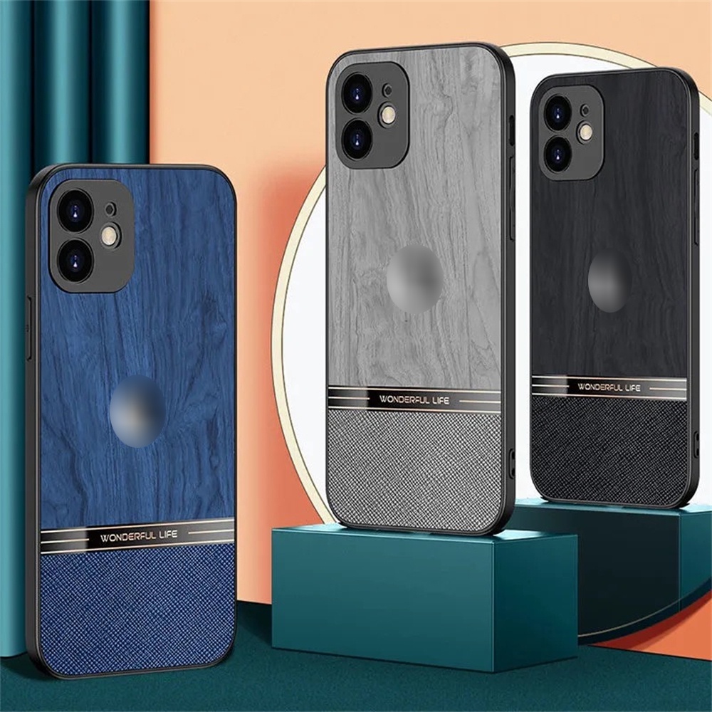 Ốp Điện Thoại Viền Vuông Phong Cách Retro Cho iPhone 13 12 11 Pro Max Promax XS Max XR X 7 Plus 8 8Plus