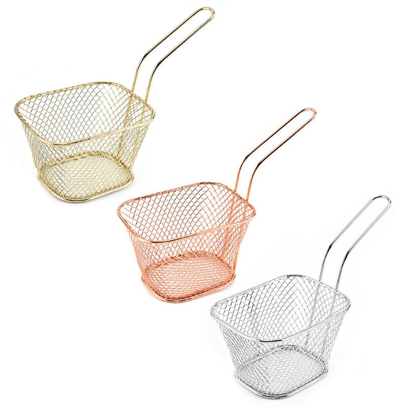 Rổ Chiên Khoai Tây Mini Bằng Thép Không Gỉ