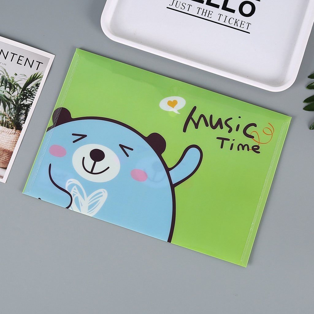 1 Túi Đựng Tài Liệu A4 Bằng Nhựa Pp Trong Suốt