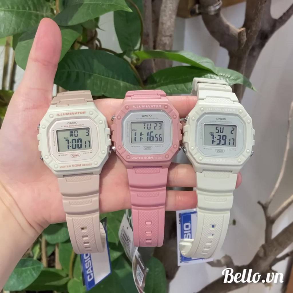 Đồng hồ dây nhựa Casio Nam W-218HC chính hãng bảo hành 1 năm Pin trọn đời | BigBuy360 - bigbuy360.vn