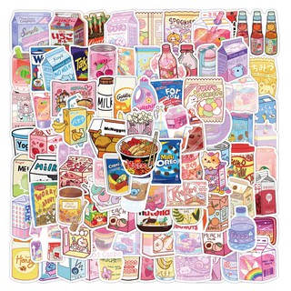 Set 100 Sticker Dán Hoạt Hình Dễ Thương