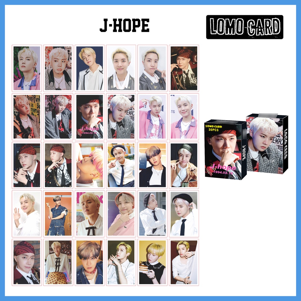 Hộp thẻ ảnh lomo thành viên nhóm nhạc BTS 2022 V JIMIN JUNGKOOK JIN phiên bản Season's Greetings làm album bưu thiếp