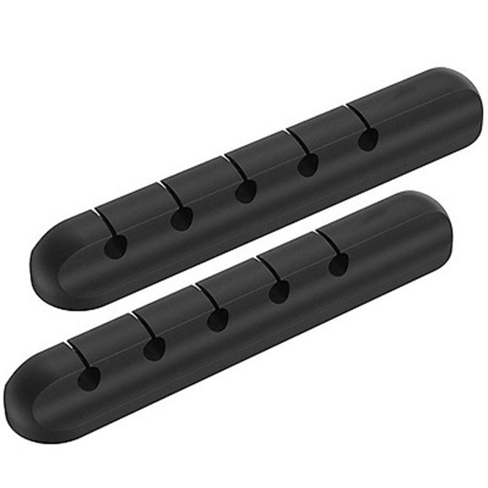 Miếng Silicon Cố Định Dây Cáp Sạc Điện Thoại USB Dây Điện, Kẹp Dán Tường Hoặc Bàn Làm Việc Thông Minh Màu Đen SSN09