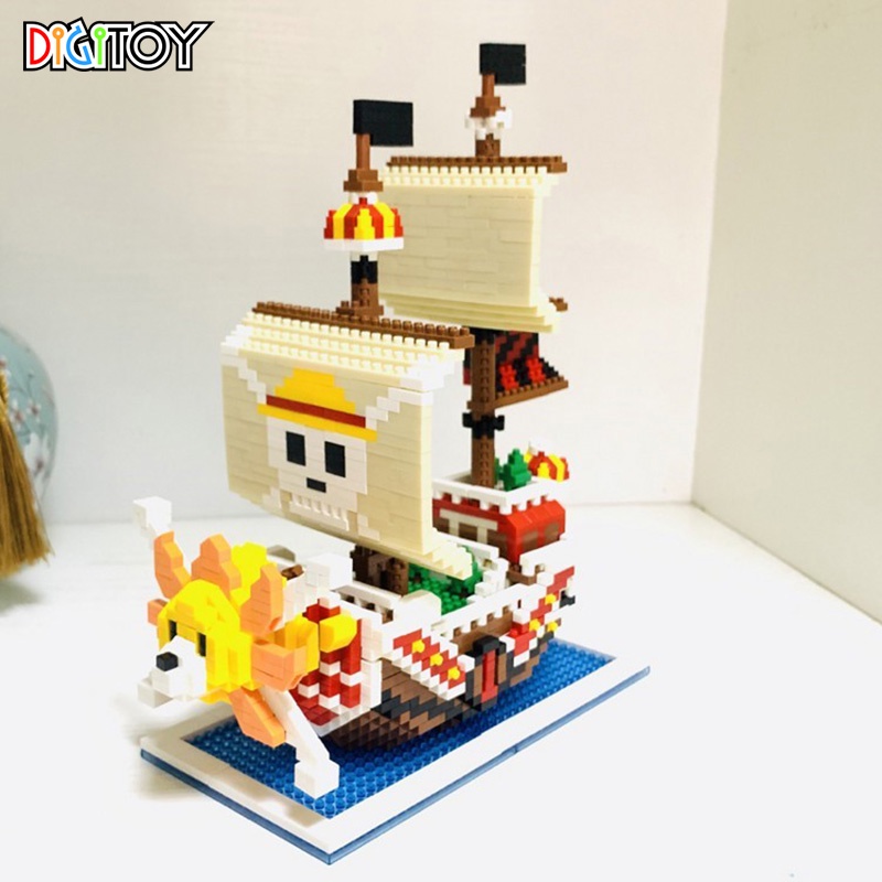 [ẢNH THẬT] 🎲 Lego Mini 🎲 Thuyền hải tặc One Piece - Đồ chơi lắp ráp, trang trí, sưu tập