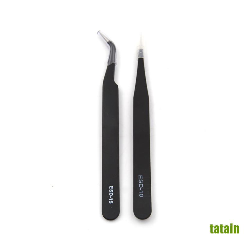 Set 2 Dụng Cụ Uốn Cong Chống Tĩnh Điện Màu Đen Thời Trang