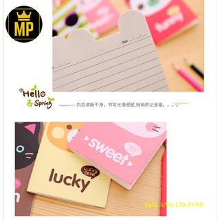 Sổ tay mini hình con vật cute