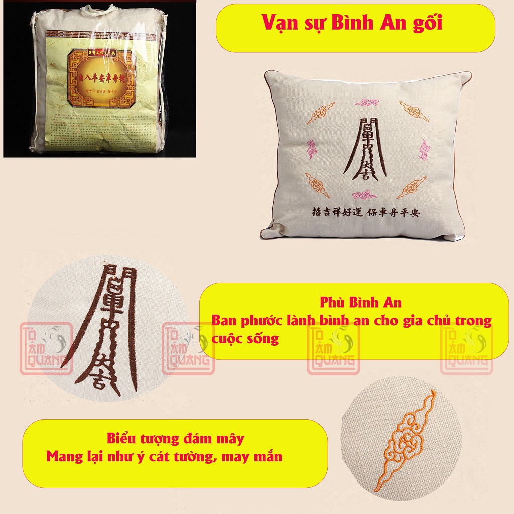 Gối phong thủy rẻ đẹp chiêu tài lộc, may mắn, bình an, cát tường, công danh sự nghiệp thăng tiến - TÔ TÂM QUANG