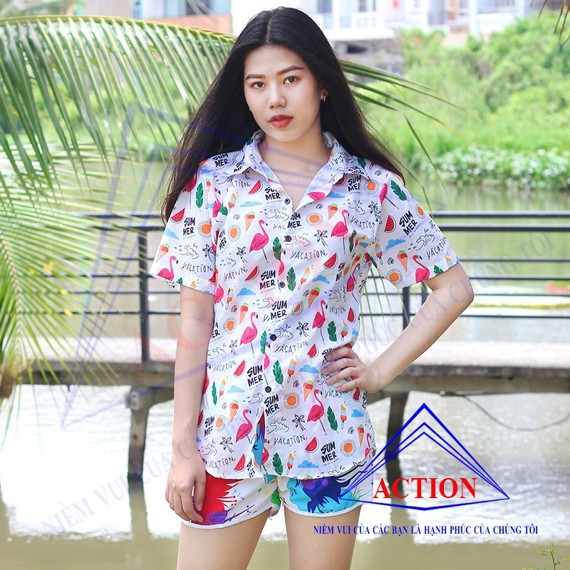 ÁO HỌA TIẾT ĐI BIỂN CHO CẶP ĐÔI MÃ SP : HT05 | BigBuy360 - bigbuy360.vn