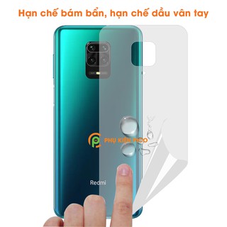 Dán màn hình Xiaomi Redmi Note 9 Pro và mặt lưng Redmi Note 9 Pro và dán camera Redmi Note 9 Pro - Combo3