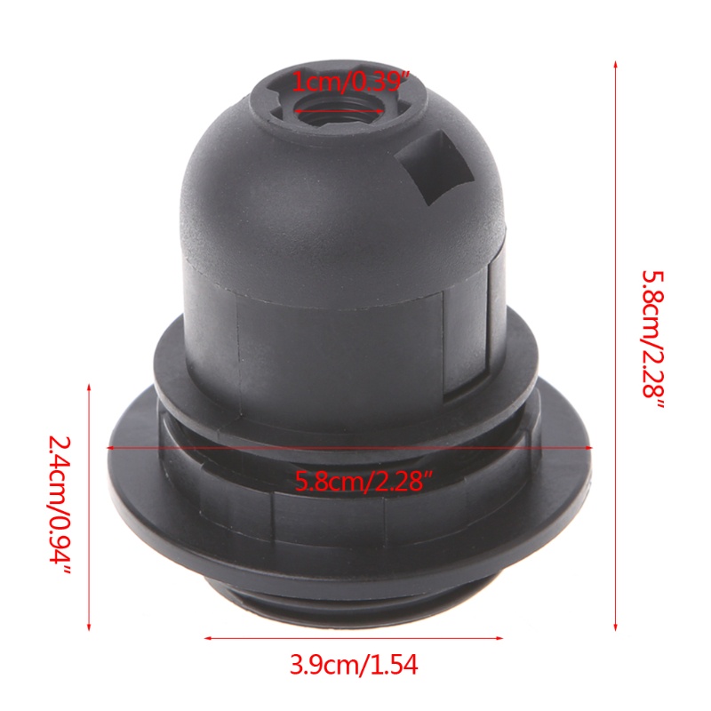 Giá Đỡ Bóng Đèn Edison E27 Gắn Trần Nhà Màu Trắng Đen