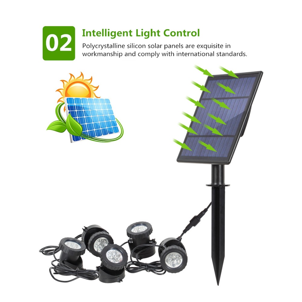 Đèn RGB Năng Lượng Mặt Trời Chống Thấm Nước IP65 1/2/3/5 Chuyên Dụng Trang Trí Sân Vườn Chất Lượng Cao