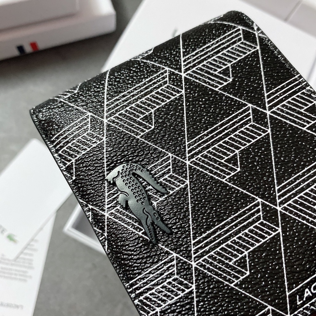 Ví ngắn cho nam trơn hoạ tiết - V363