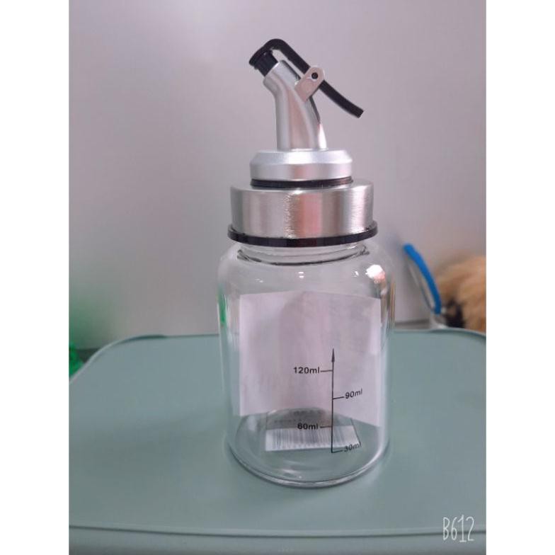 Bình chiết dầu ăn, đựng nước mắm thủy tinh có chia vạch chuyên dụng cao cấp
