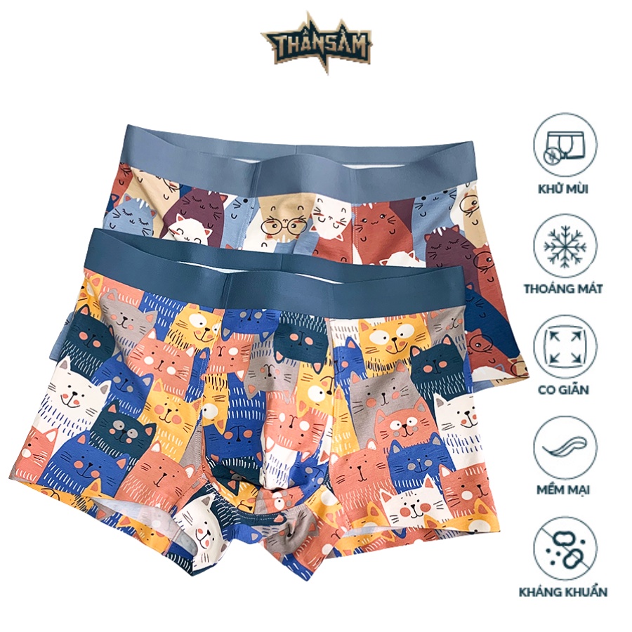 Quần Sịp Nam THẦN SẤM Sợi Sồi Cao Cấp Thoáng Mát Khử Khuẩn Vượt Trội - MOUSE-CAT