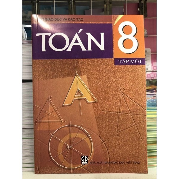 toán lớp 8 tập 1 + bộ thước eke đo độ