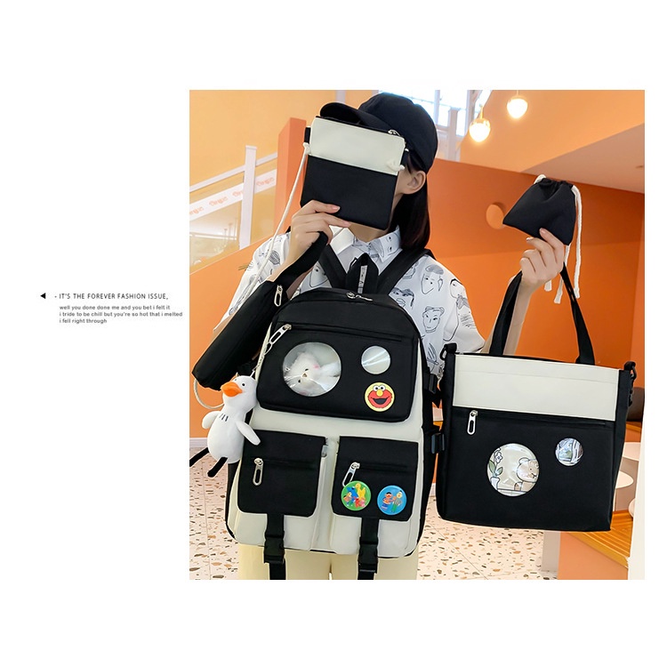 Combo Balo 4 Món Đi Học Bear 2 Khóa