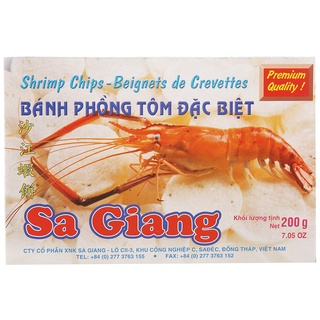 Bánh phồng tôm đặc biệt Sa Giang hộp 200g