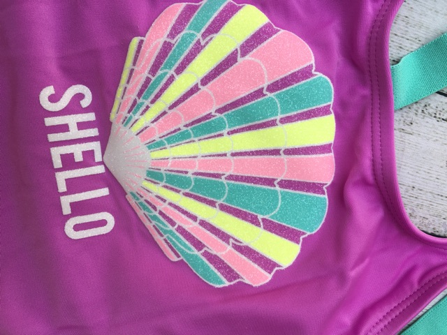 Bikini cho bé gái một mảnh sò tím  chống nắng, nóng,SPF 50+, xuất dư xịn, kèm hình thật AMGOBET Ct&J02